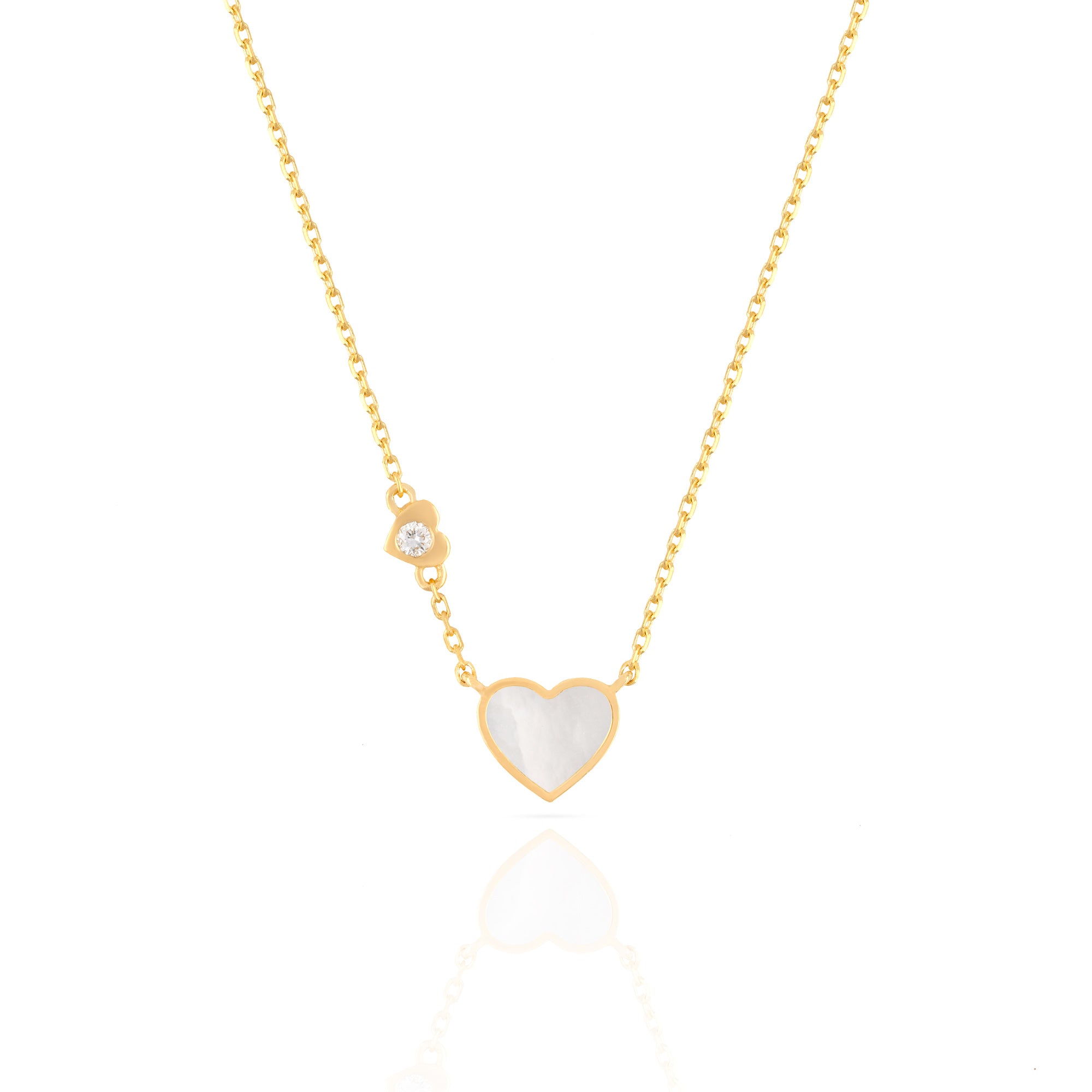 Heart Mother of Pearl Necklace