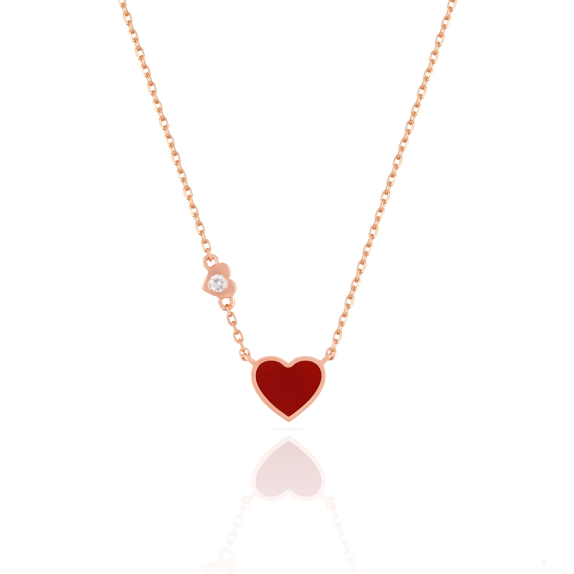 Heart Carnelian Necklace