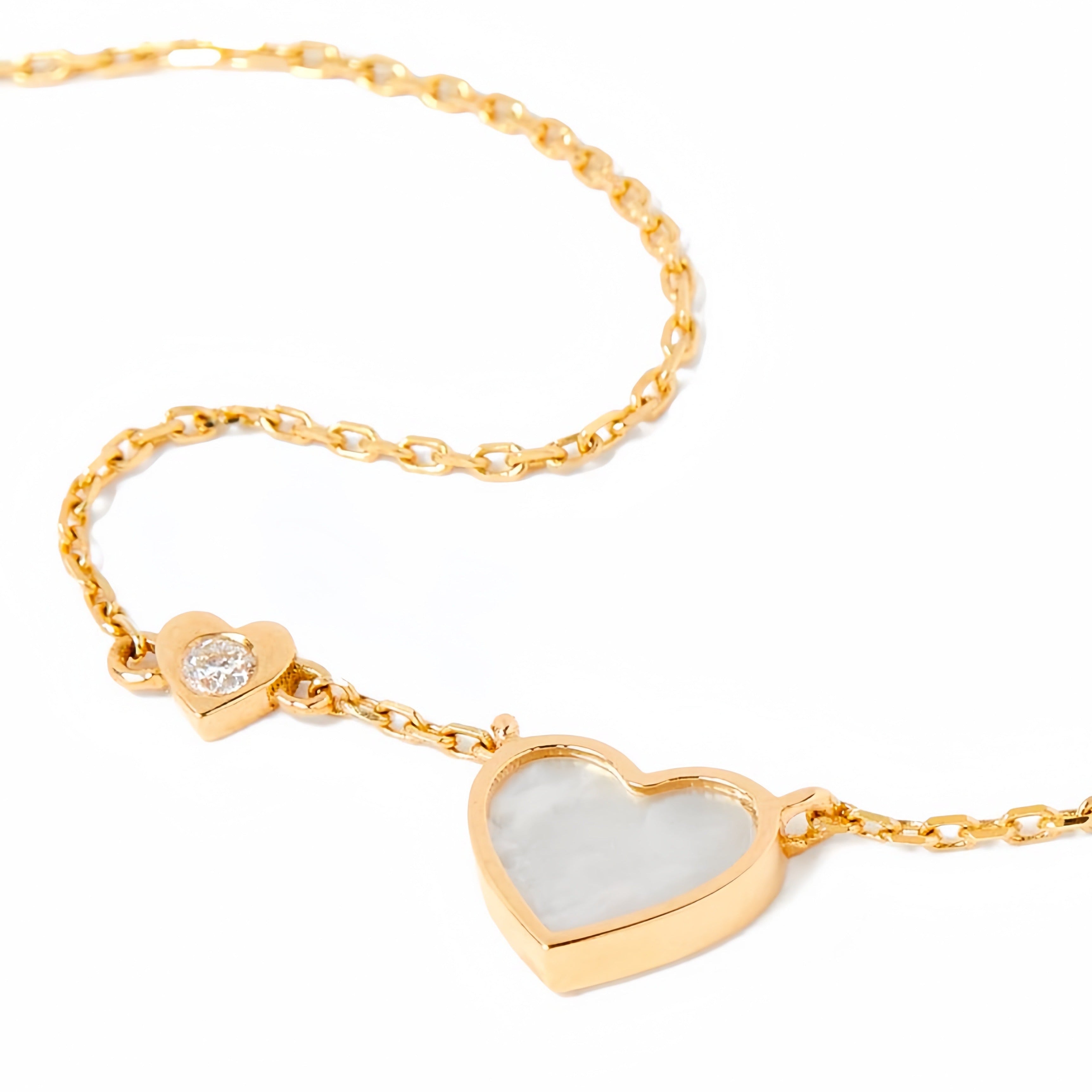 Heart Mother of Pearl Necklace